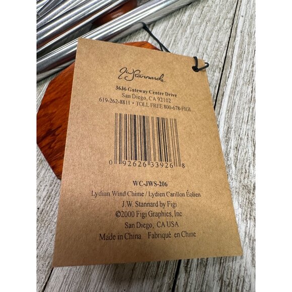 Vtg J.W. Stannard Lydian Fiji Hand Tuned Wind Chimes Musical w/ Box 19" L - Picture 8 of 10